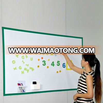 Promotion flexible kids small size magnetic soft whiteboard with glue for home fridge